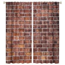 Brick Wall Curtains, Vibrant
