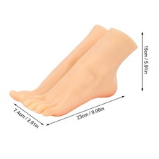 1 Pair Silicone Foot Model
