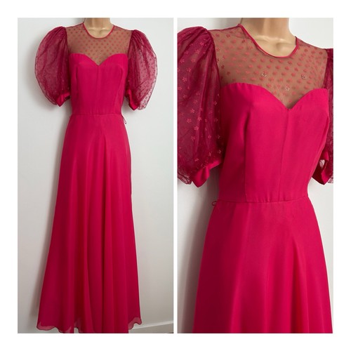 Vintage late 70s hot pink - late, mesh