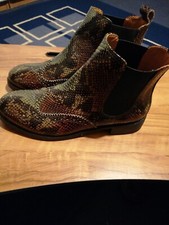 Boots Size 5 Python Embossed