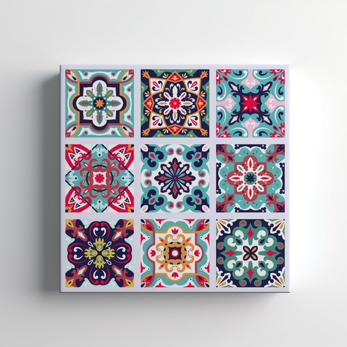Seamless ornamental tile - ornamental,