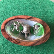 3 Small Metal Animal ornaments