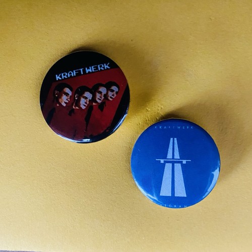 Kraftwerk 25mm pin badges - 2x,