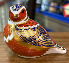 Lovely Royal Crown Derby Chaffinch Paperweight with Gold Stopper Unboxed SU904