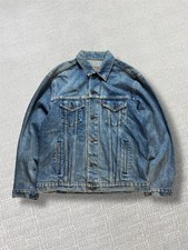 Levi’s Denim Jacket Mens Size Medium Blue Vintage Designer 80s Designer Logo 90s