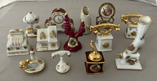 Limoges Miniatures Joblot Chair Phones House Candlestick Scuttle - FREE POSTAGE