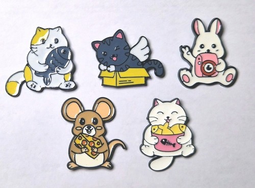 Cute cartoon animal enamel - cute,