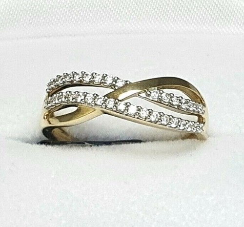 14ct yellow gold - round, diamond