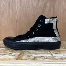 converse chuck Taylor trainers women size 4 uk in black with diamante detail