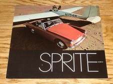 Original 1969 Austin Healey Sprite Mark IV Foldout Sales Brochure 69 MG