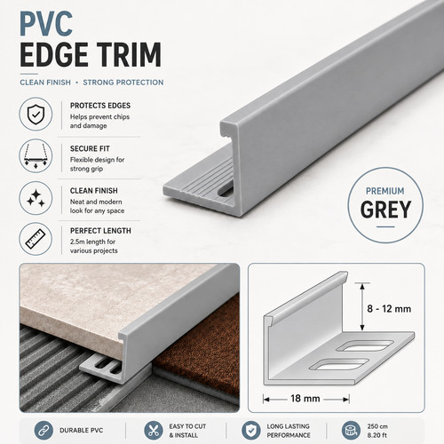 Pvc straight edge tile - straight,