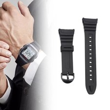 Watch Strap Flexible Black