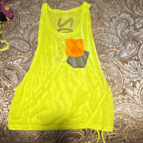 Zumba women yellow mesh - zumba, women's