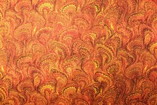 Marbled paper quilting fabric