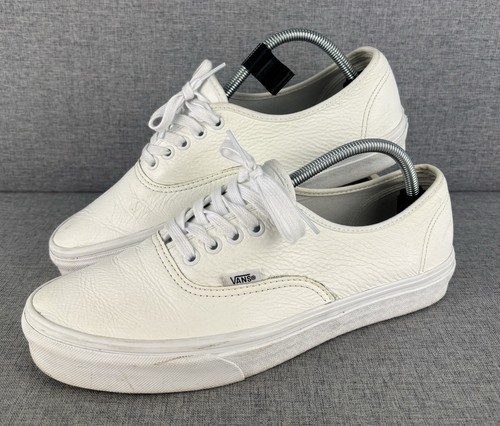 Vans authentic white tumbled - white,