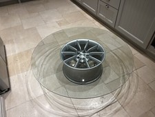 ASTON MARTIN Alloy Wheel Glass Coffee Table