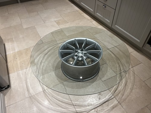 Aston martin alloy wheel glass - alloy,