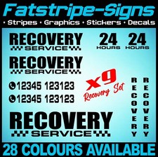 Recovery truck stickers - recovery,
