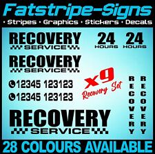 RECOVERY TRUCK STICKERS