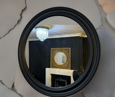 50cm Large Black Round Mirror