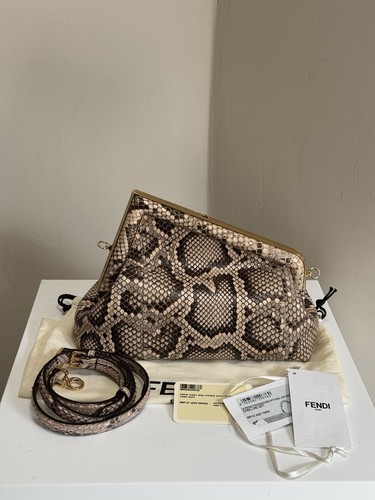 Fendi first bag beige - bag, in