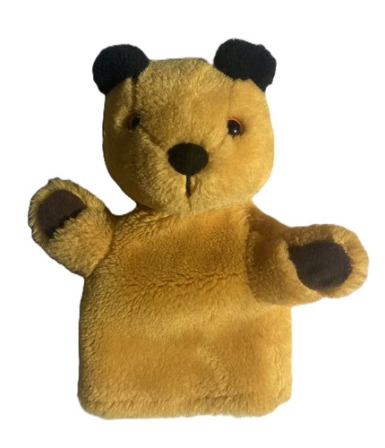 Sooty plush hand puppet - puppet, golden