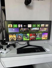 Samsung S34J552WQR 34-inch Ultrawide Monitor Black Used