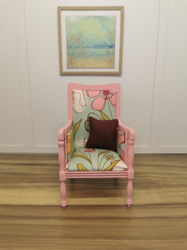 Dolls house pink mint - house, floral