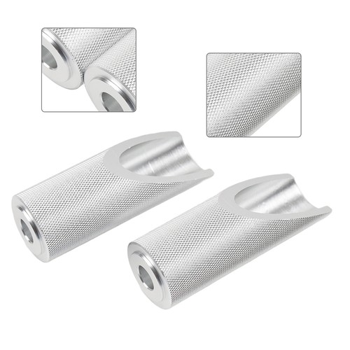 Silver motorcycle foot pegs - silver,
