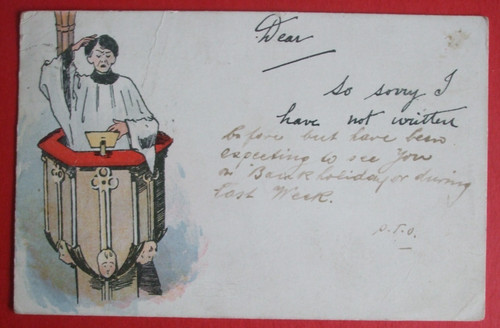 1903 write away comic priest - write,