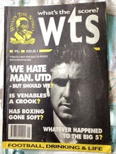 Rare Vintage WTS WHAT’S THE SCORE Magazine Issue 1 - Football, Drinking & Life 