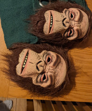 monkey masks, browns and