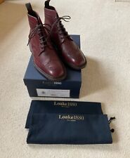 Loakes Burford Dainite Burgundy Boots Size 9.5F
