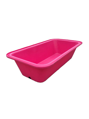 Large pink dog bath - large, complete