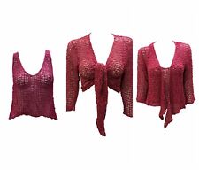 Womens Mesh Crochet Shrug Vest