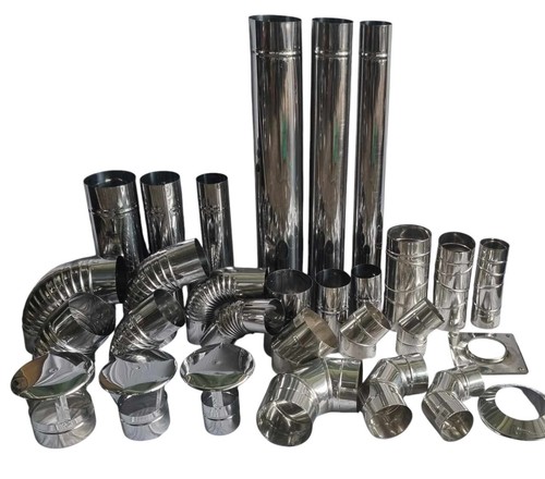 Stainless steel flue pipes - stainless, 4"