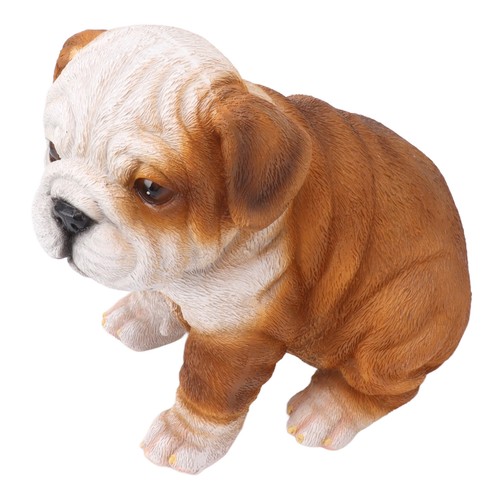 English bulldog puppy - bulldog, statue