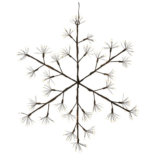 Snowflake light black frame - black,