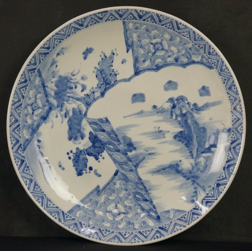Antique imari sansui plate - imari,