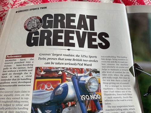 Greeves sports twin dc - greeves,