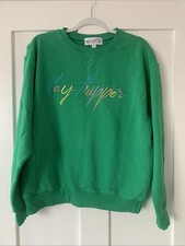 Brand New Wildfox Ladies Green Quote Long Sleeve Jumper UK 16/18 ?