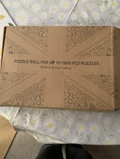 Jigsaw Puzzle Roll Mat with Inflatable Storage Tube Non-Slip, Up to 1500 Pieces