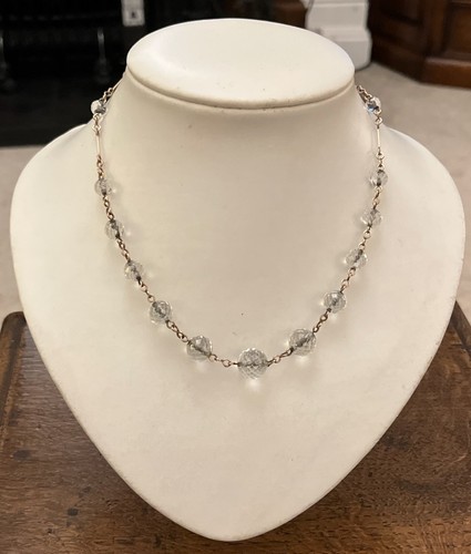 Lovely art deco faceted clear - faceted,
