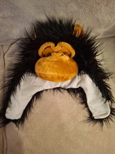 CHILDS FURRY MONKEY HAT.    . SIZE 54CMS. VGC FROM A SMOKE AND PET FREE HOME .