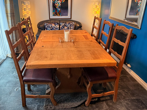 Solid wood dining table - solid,