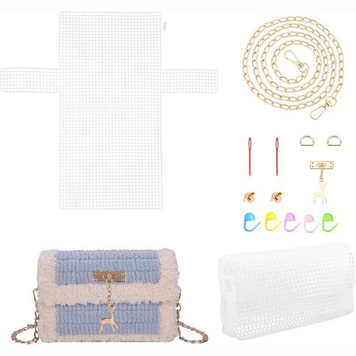 White knitting plastic - white,