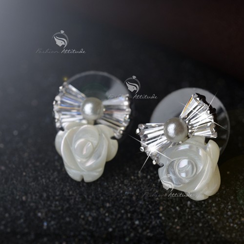 18k white rose gold made - , with