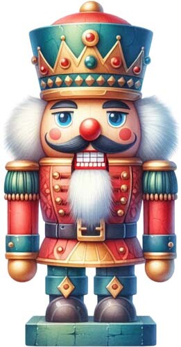 Christmas nutcracker wall art - christmas,