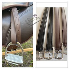 BLACK & BROWN STIRRUP LEATHERS 24” and 32”, BIOTHANE TODDLERS LEATHERS FREE POST