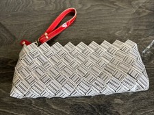 Nahui Ollin Candy Wrapper Bar Codes Coin Purse Zipper Clutch Pouch